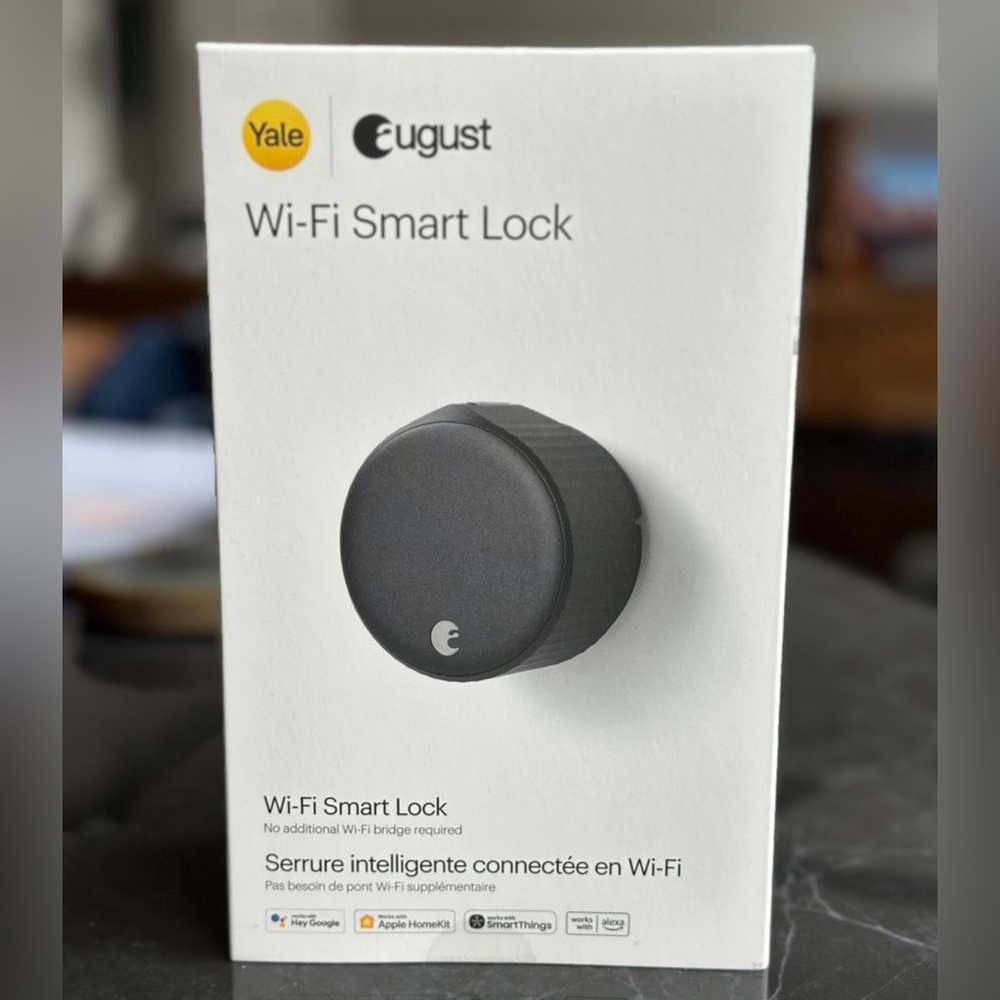 August/Yale WiFi Smart Lock - Matte Black